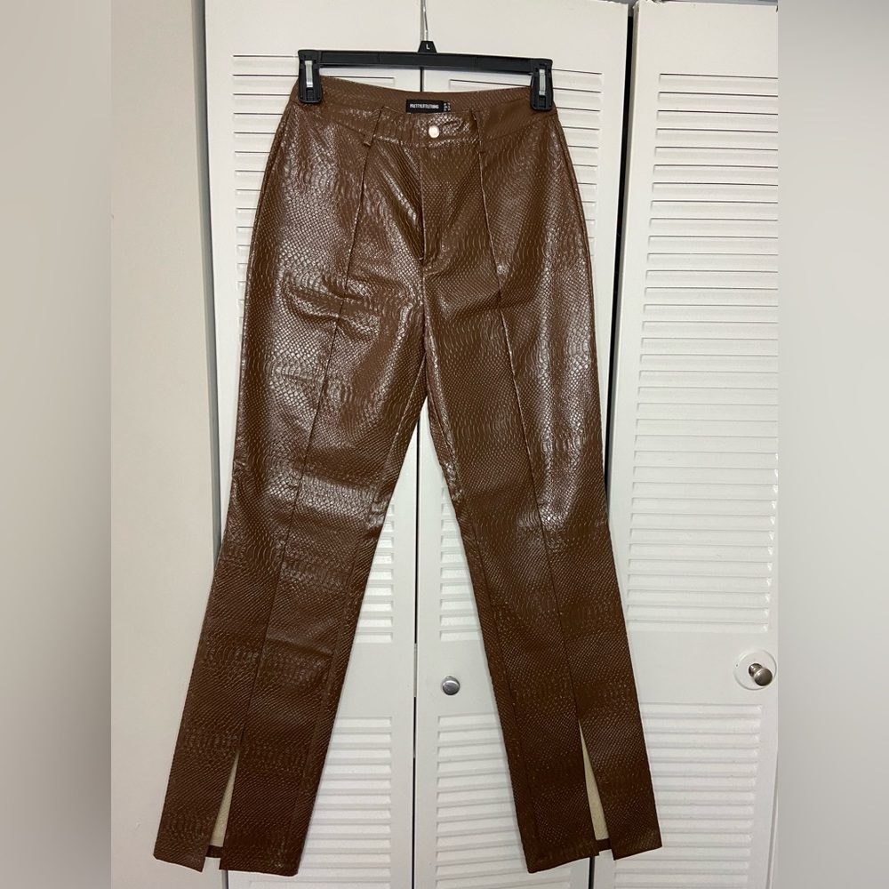 PLT- Brown Croc Pants